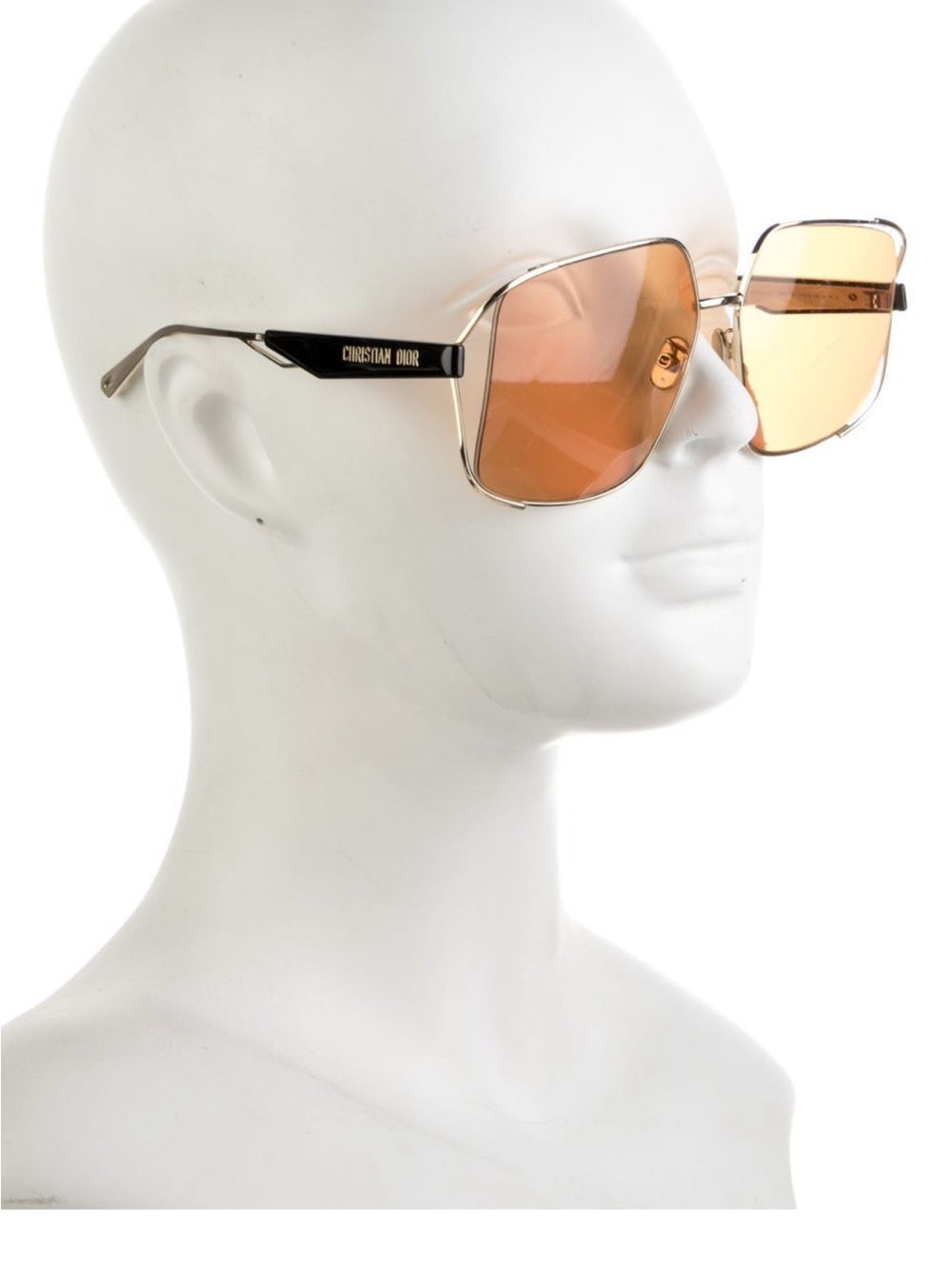 Dior Women’s Gold Frame Sunglasses with Amber Gradient Lenses